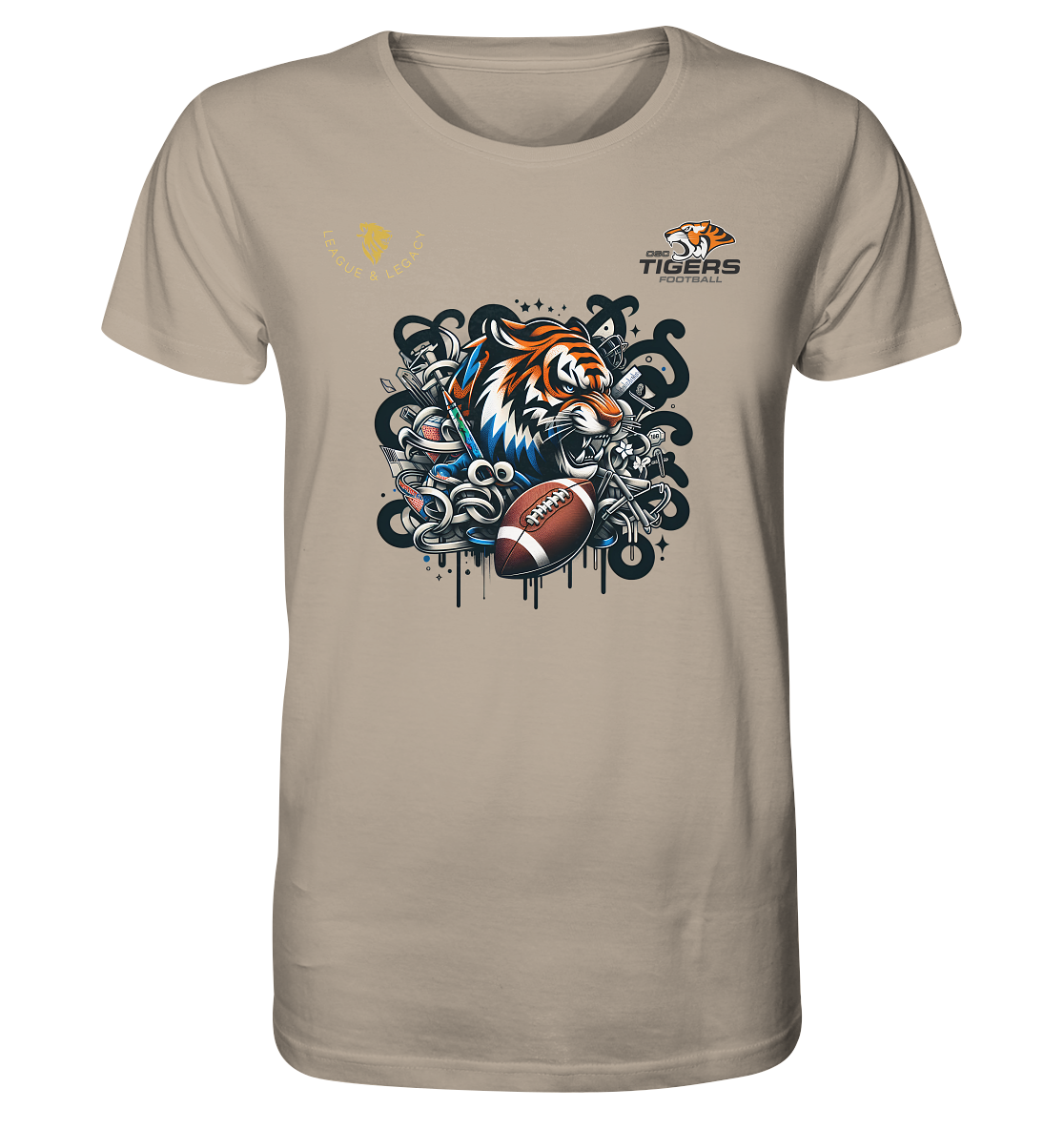 OSC TIGERS - Wild Graffity Tiger - Organic Shirt