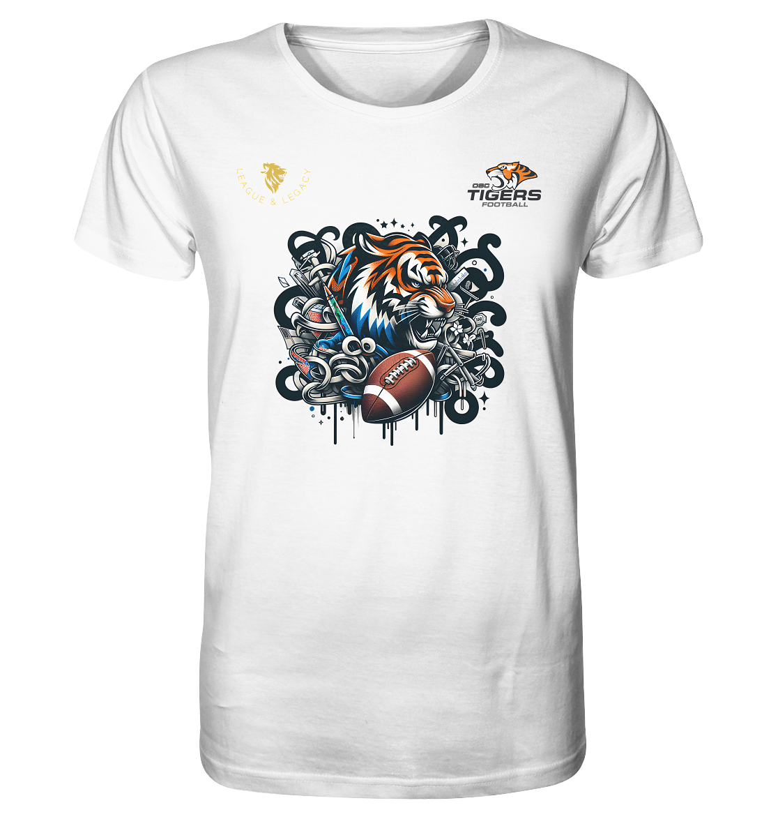 OSC TIGERS - Wild Graffity Tiger - Organic Shirt