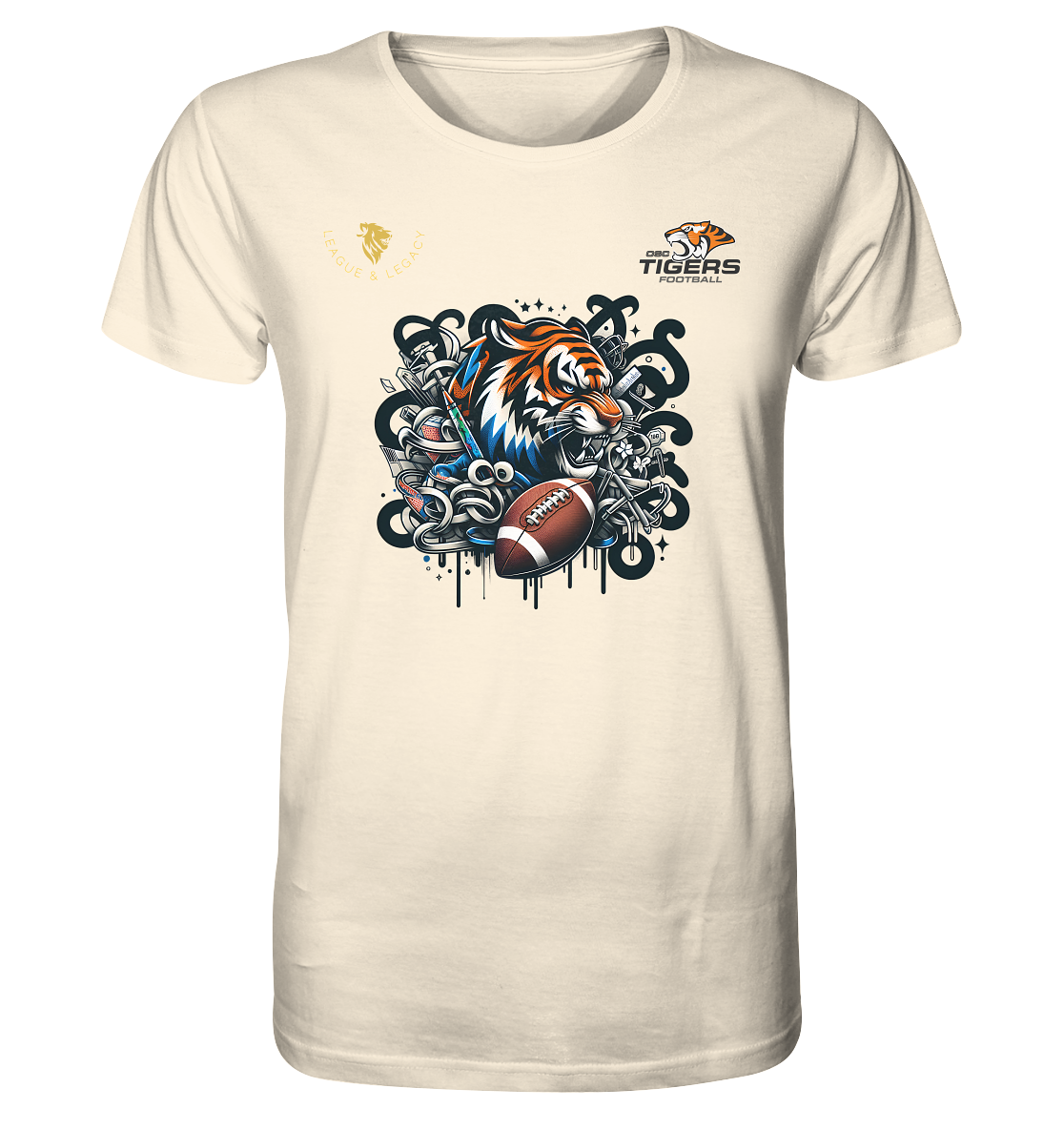 OSC TIGERS - Wild Graffity Tiger - Organic Shirt