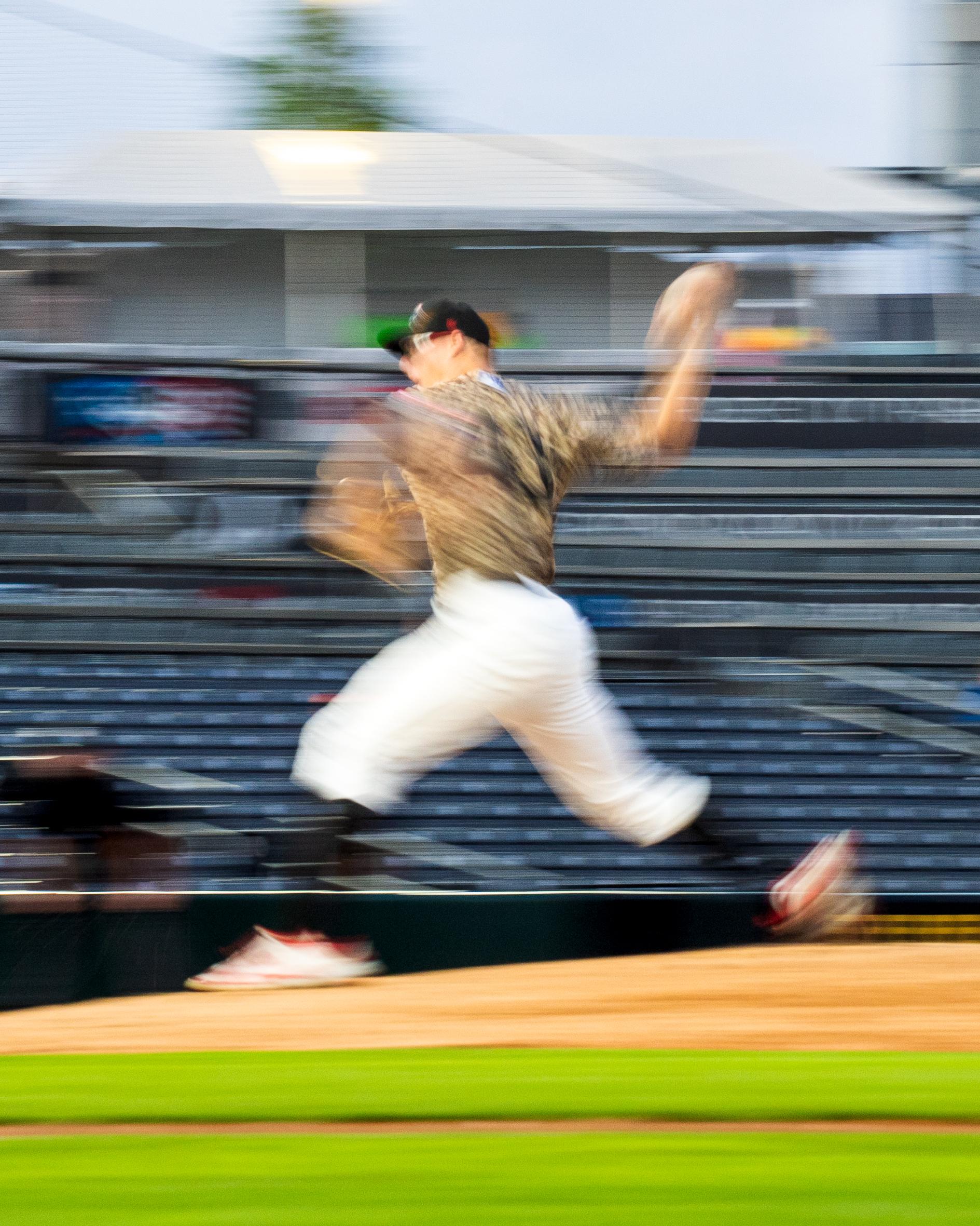 Player in the dugout — photographed by Chiara